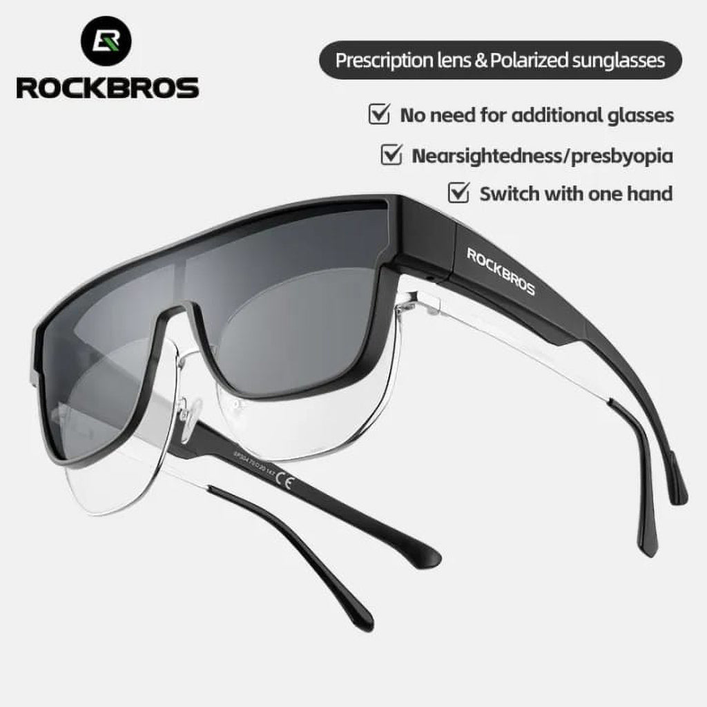 Rockbros SP304 poliarizuoti dviračio akiniai - Juoda -- Cycling Eyewear