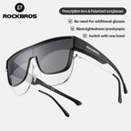 Rockbros SP304 poliarizuoti dviračio akiniai - Juoda -- Cycling Eyewear