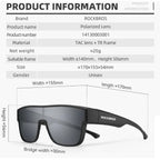 Rockbros SP304 poliarizuoti dviračio akiniai - Juoda -- Cycling Eyewear