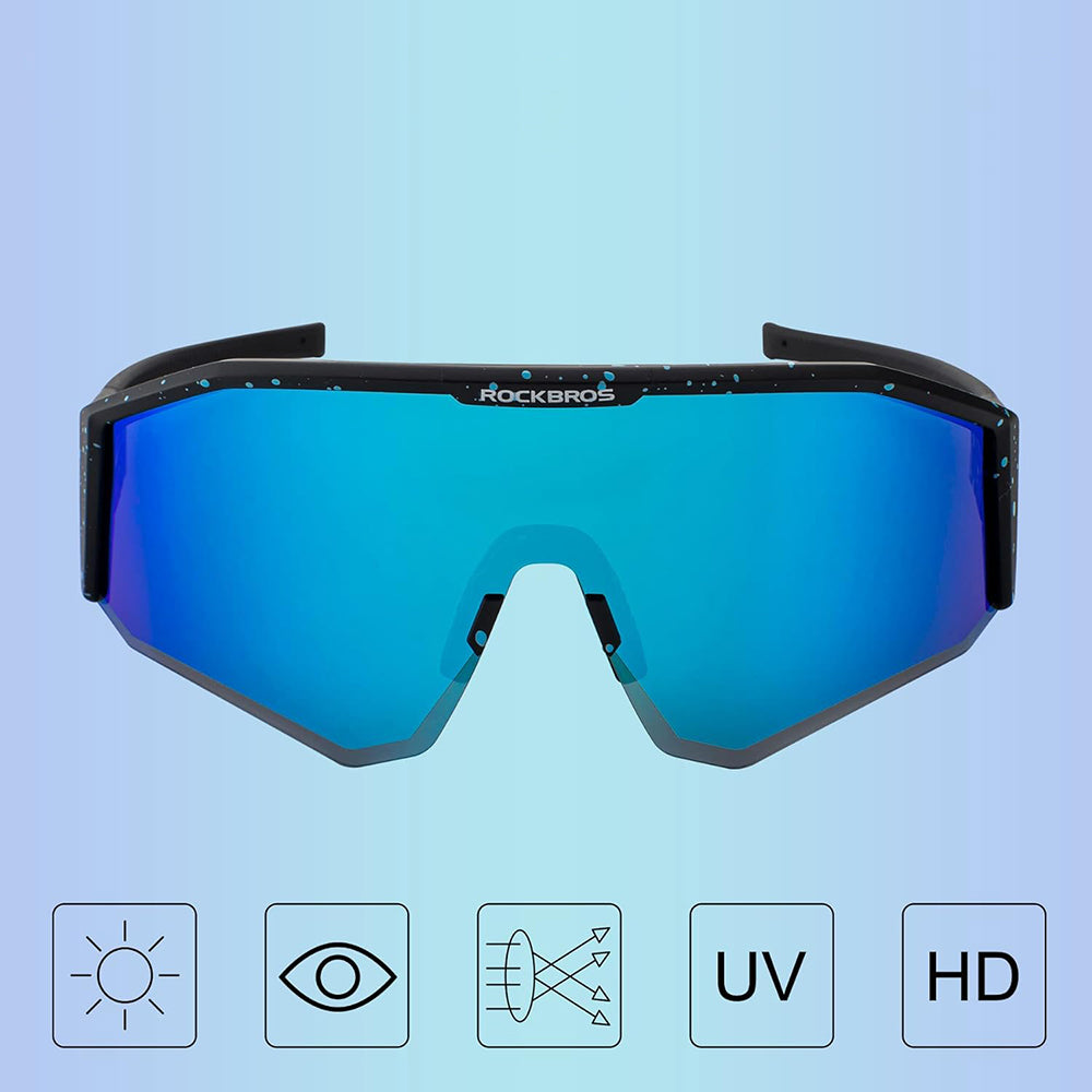 Rockbros SP297 poliarizuoti dviračių akiniai - juodi -- Cycling Eyewear