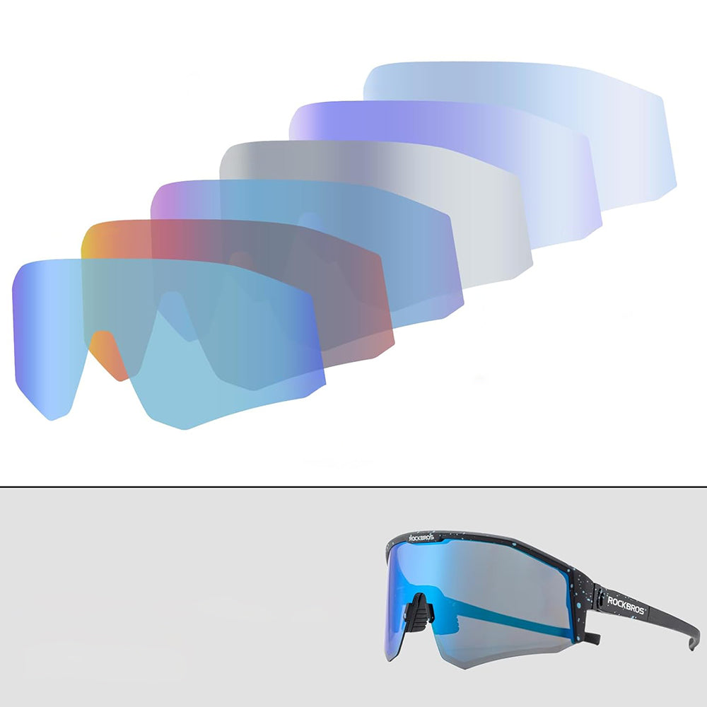 Rockbros SP297 poliarizuoti dviračių akiniai - juodi -- Cycling Eyewear