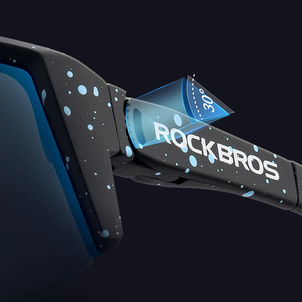 Rockbros SP297 poliarizuoti dviračių akiniai - juodi -- Cycling Eyewear