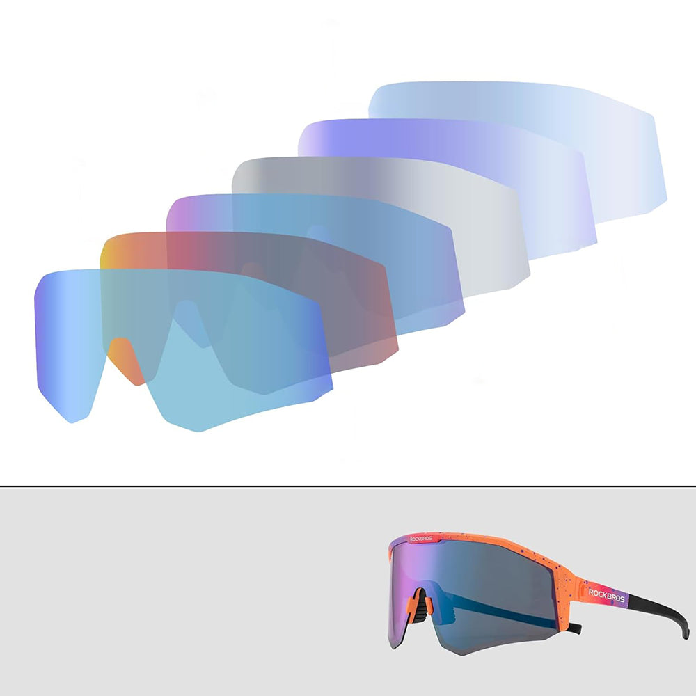 Rockbros SP297 poliarizuoti dviratininkų akiniai - violetiniai -- Cycling Eyewear