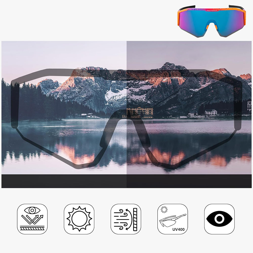 Rockbros SP297 poliarizuoti dviratininkų akiniai - violetiniai -- Cycling Eyewear