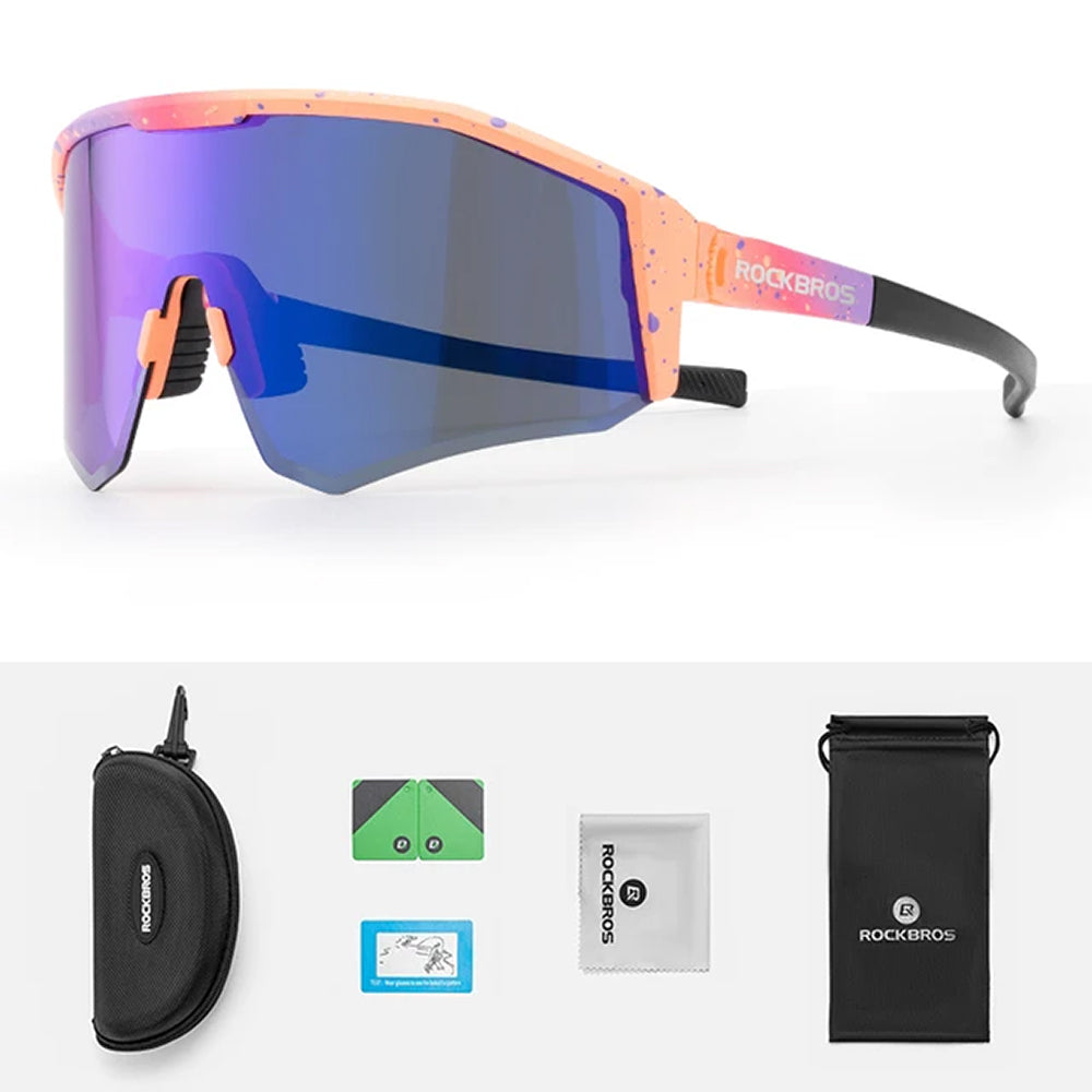 Rockbros SP297 poliarizuoti dviratininkų akiniai - violetiniai -- Cycling Eyewear