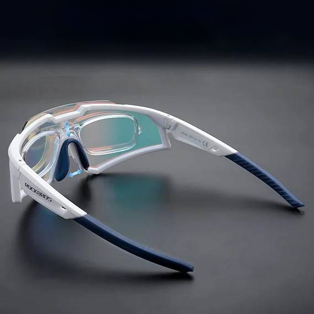 Rockbros SP297 poliarizuoti dviračių akiniai - balti -- Cycling Eyewear