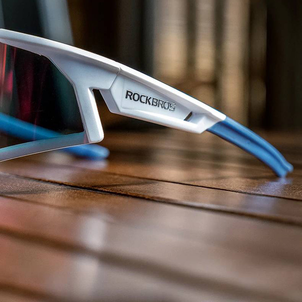 Rockbros SP297 poliarizuoti dviračių akiniai - balti -- Cycling Eyewear