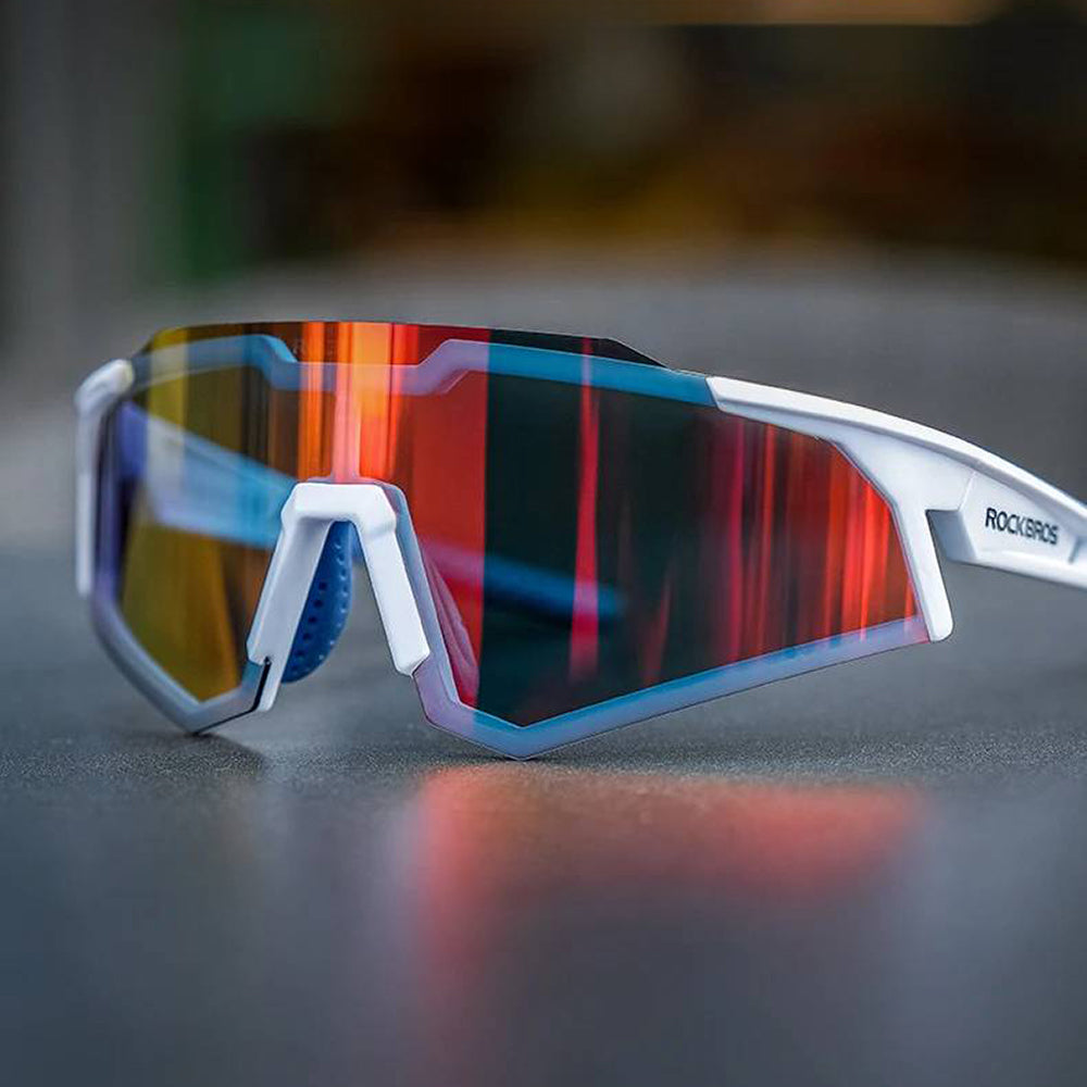 Rockbros SP297 poliarizuoti dviračių akiniai - balti -- Cycling Eyewear