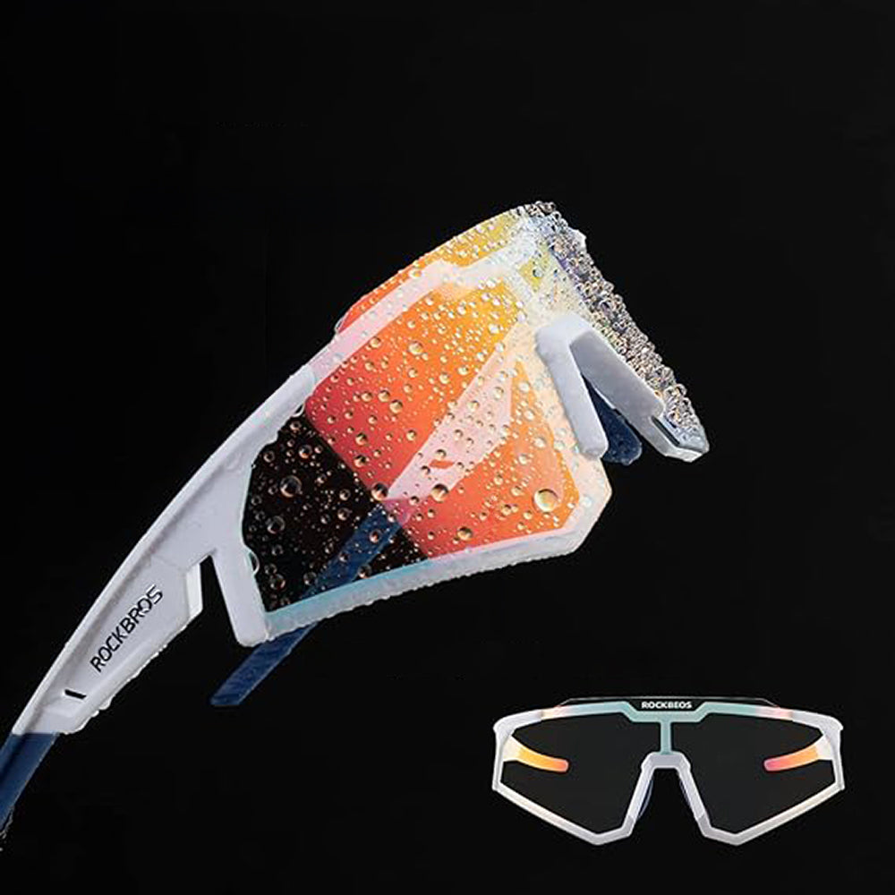 Rockbros SP297 poliarizuoti dviračių akiniai - balti -- Cycling Eyewear