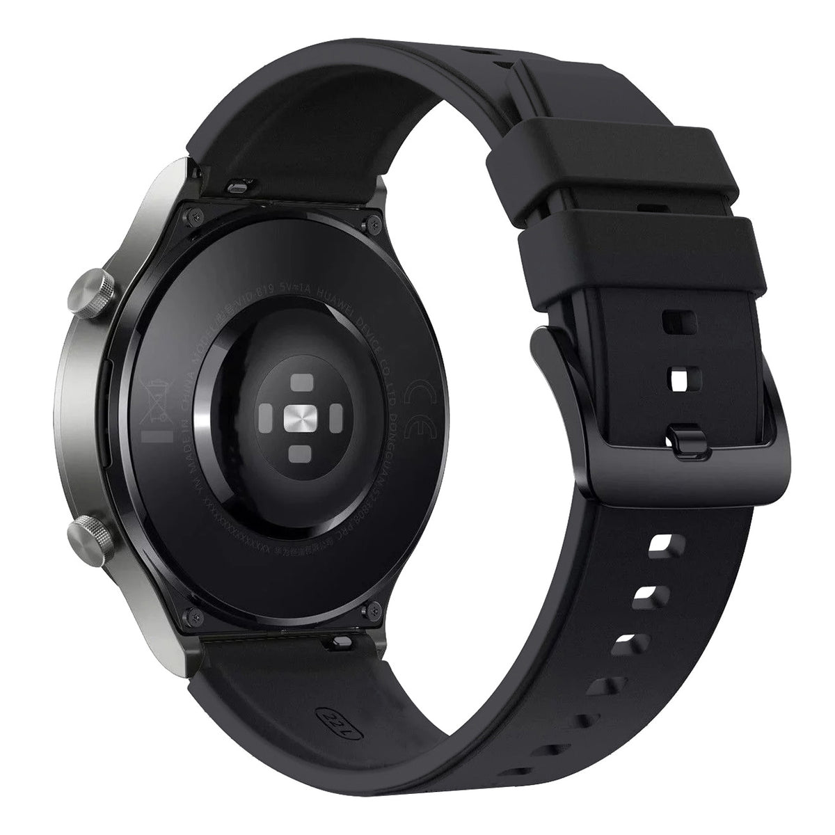 Silikoninis dirželis, skirtas Huawei Watch GT 2 / 3 / 4 / 2 Pro / 3 Pro / 4 Pro / GT 2e - juodas -- Huawei Watch GT 2