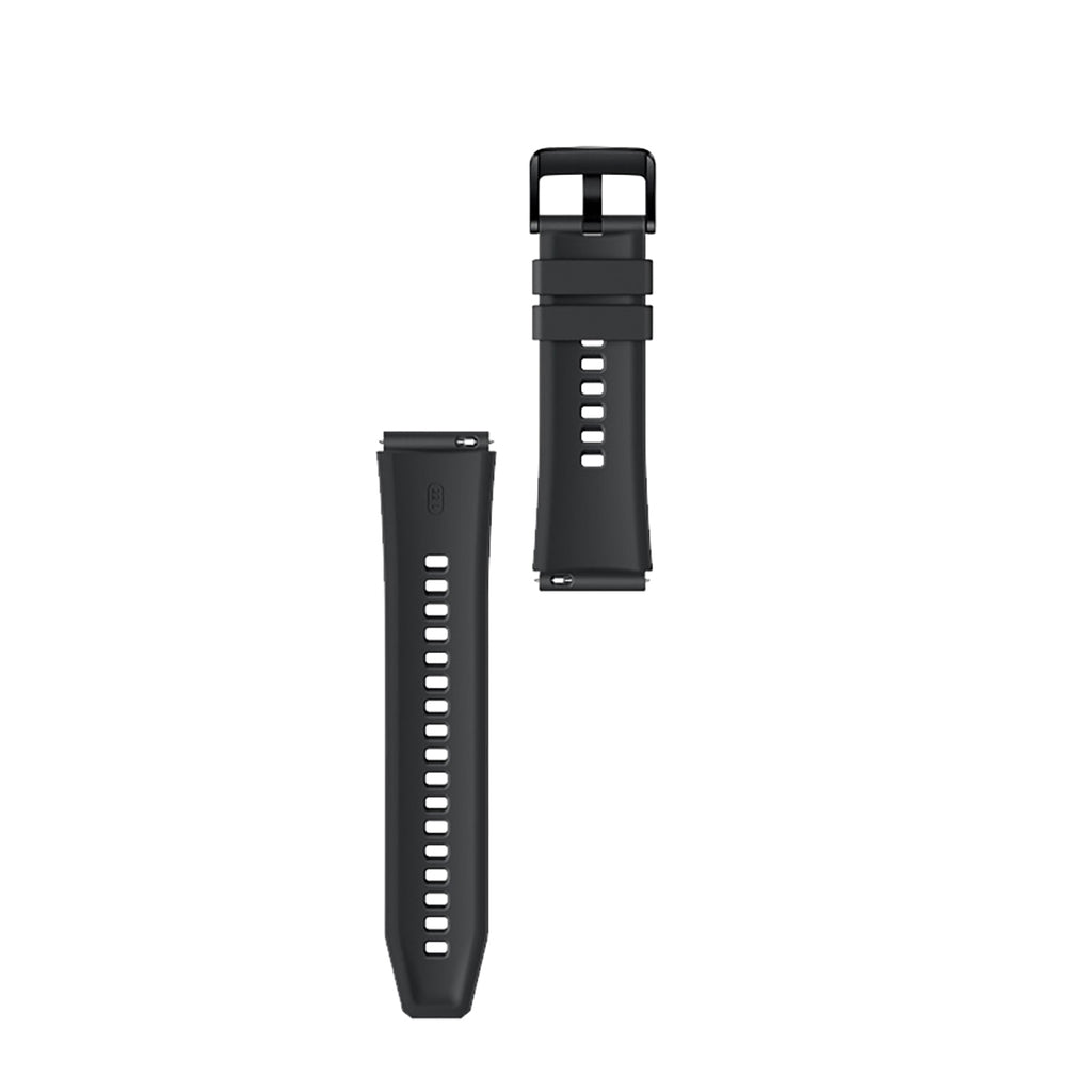 Silikoninis dirželis, skirtas Huawei Watch GT 2 / 3 / 4 / 2 Pro / 3 Pro / 4 Pro / GT 2e - juodas -- Huawei Watch GT 2