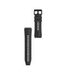 Silikoninis dirželis, skirtas Huawei Watch GT 2 / 3 / 4 / 2 Pro / 3 Pro / 4 Pro / GT 2e - juodas -- Huawei Watch GT 2
