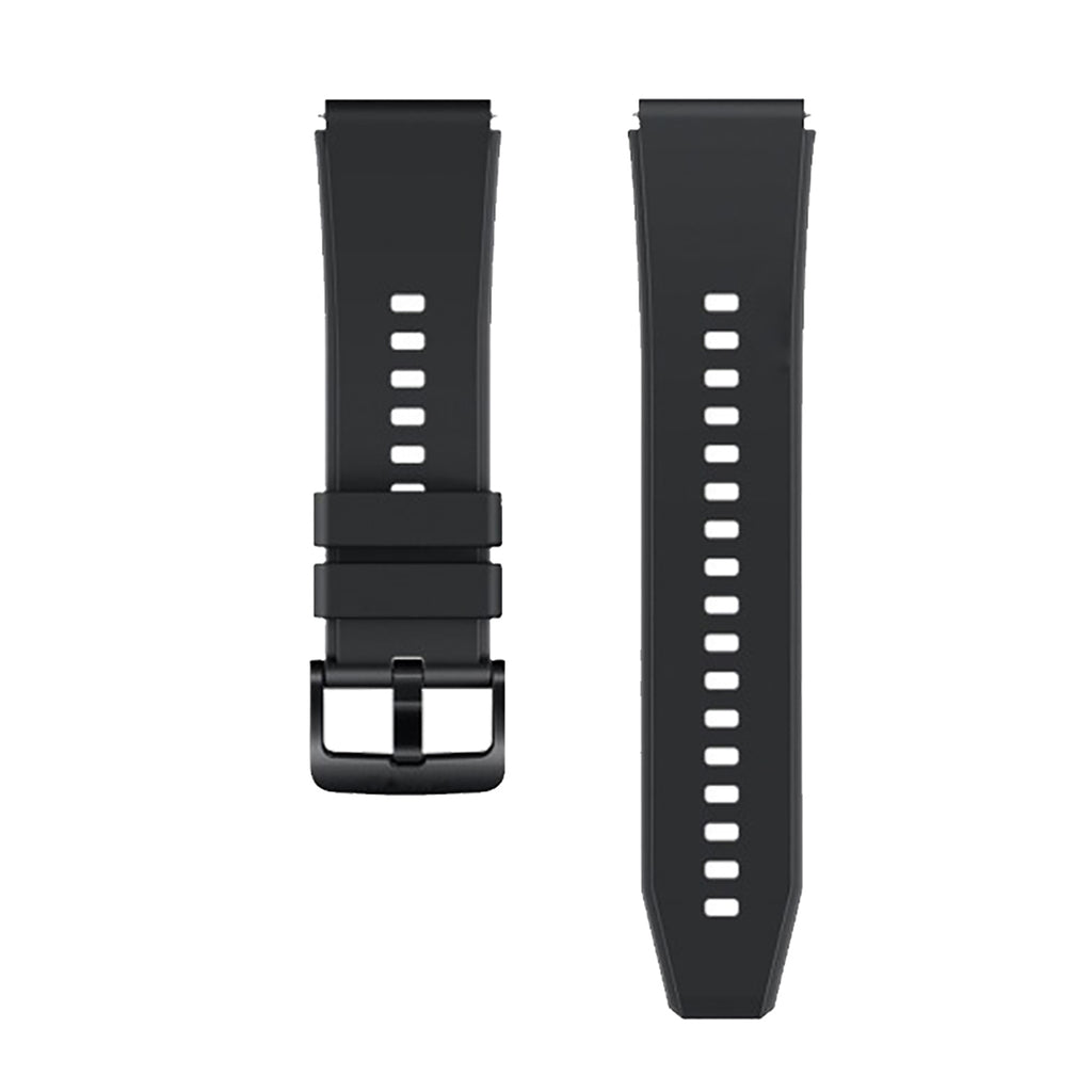 Silikoninis dirželis, skirtas Huawei Watch GT 2 / 3 / 4 / 2 Pro / 3 Pro / 4 Pro / GT 2e - juodas -- Huawei Watch GT 2