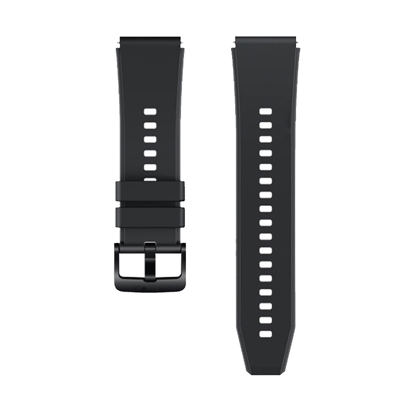 Silikoninis dirželis, skirtas Huawei Watch GT 2 / 3 / 4 / 2 Pro / 3 Pro / 4 Pro / GT 2e - juodas -- Huawei Watch GT 2