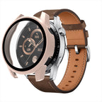Apsauginis stiklas su dėkliuku Huawei Watch GT3 42mm – rožinis