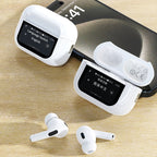 Dudao U19 in-ear TWS belaidės Bluetooth 5.3 ausinės su LED ekranu – baltos spalvos