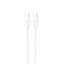 Dudao L4C USB-C / USB-C 30W laidas 1.2m - baltas