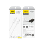 Dudao L4C USB-C / USB-C 30W laidas 1.2m - baltas