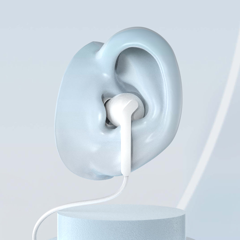 Dudao X3C+ laidinės USB-C in-ear ausinės 1,2 m – baltos -- Headphones