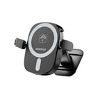 Dudao automobilinis telefono laikiklis FW11 su 15W indukciniu įkrovikliu oro angoms / kokpitui, juodas