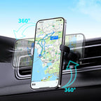 Dudao automobilinis telefono laikiklis FW11 su 15W indukciniu įkrovikliu oro angoms / kokpitui, juodas
