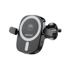 Dudao automobilinis telefono laikiklis FW11 su 15W indukciniu įkrovikliu oro angoms / kokpitui, juodas