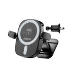 Dudao automobilinis telefono laikiklis FW11 su 15W indukciniu įkrovikliu oro angoms / kokpitui, juodas
