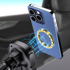 Dudao automobilinis telefono laikiklis FW11 su 15W indukciniu įkrovikliu oro angoms / kokpitui, juodas