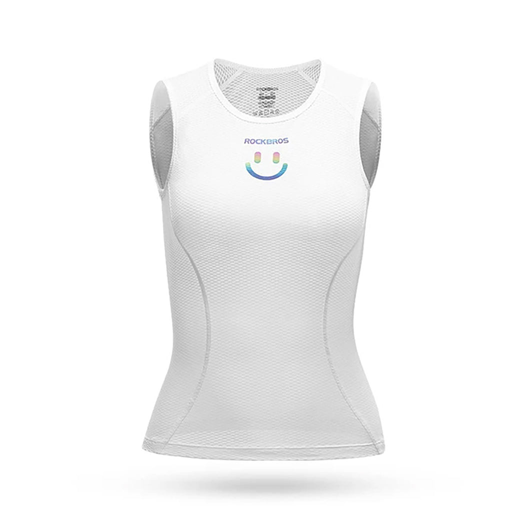 Rockbros YDBX001 moterų greitai džiūstantis bepalvis dviračių marškinėliai M/L - balti -- Cycling Jerseys
