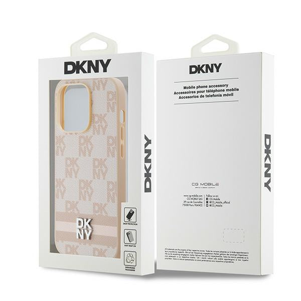 DKNY odinis dėklas iPhone 14 Pro – rožinis
