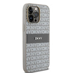 DKNY dėklas iPhone 14 Pro – smėlinis