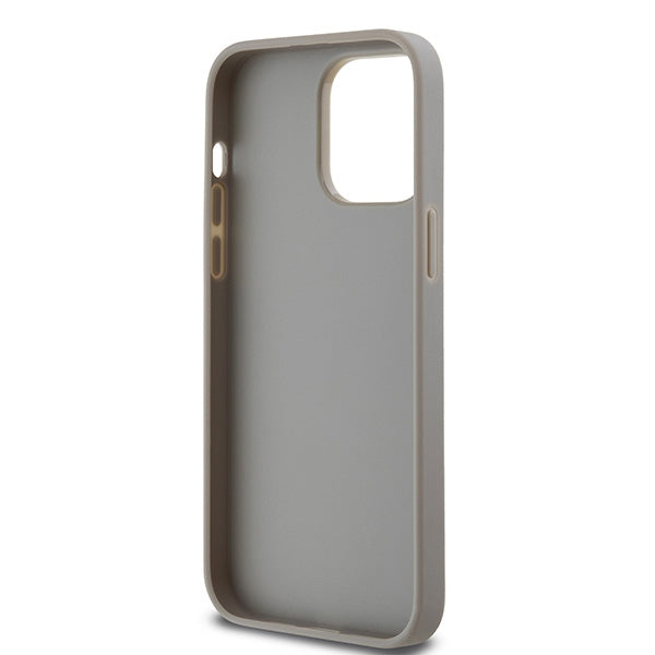 DKNY dėklas iPhone 14 Pro – smėlinis