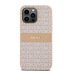DKNY dėklas iPhone 14 Pro – rožinis, eko oda