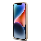 DKNY dėklas iPhone 14 Pro – rožinis, eko oda