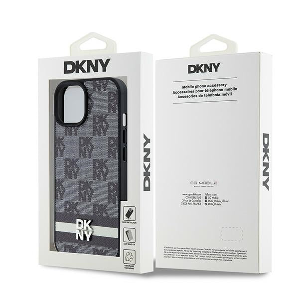 DKNY odinis dėklas iPhone 15/14/13 – juodas