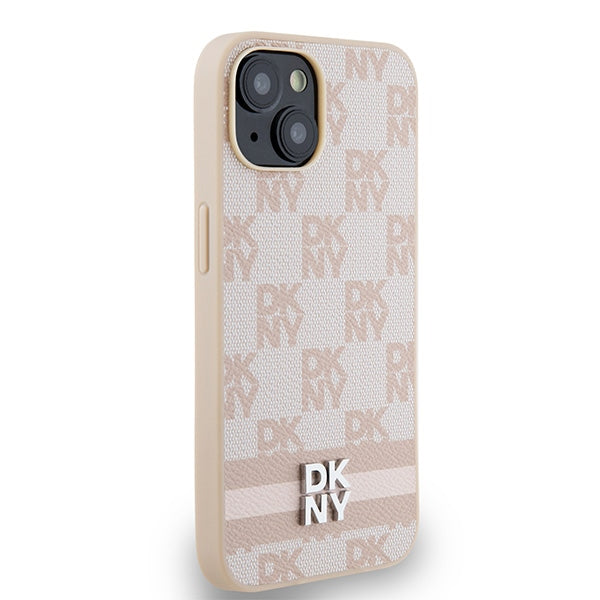 DKNY dėklas iPhone 15/14/13 6,1" – rožinis