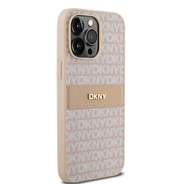 DKNY odinis dėklas iPhone 14 Pro Max – rožinis