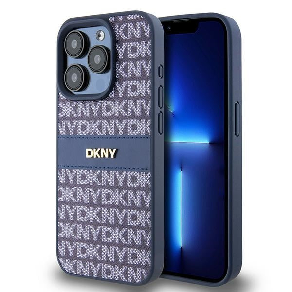 DKNY eko odos dėklas iPhone 15 Pro – mėlynas