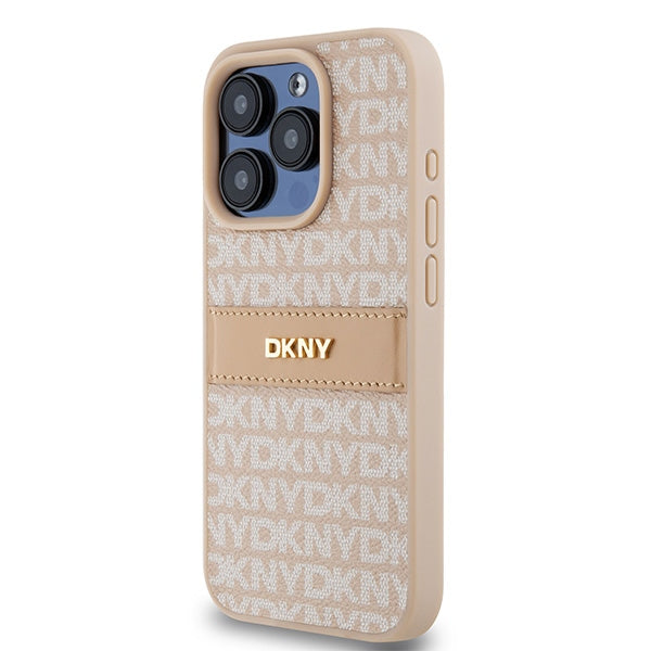 DKNY eko odos dėklas iPhone 15 Pro – rožinis