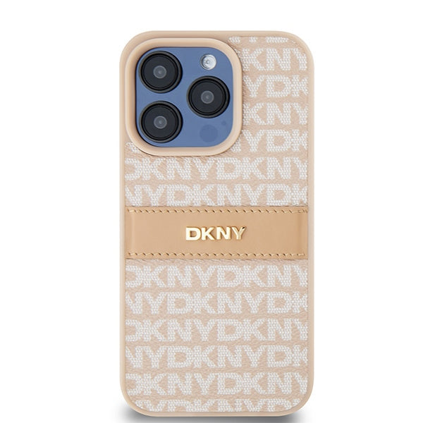DKNY eko odos dėklas iPhone 15 Pro – rožinis