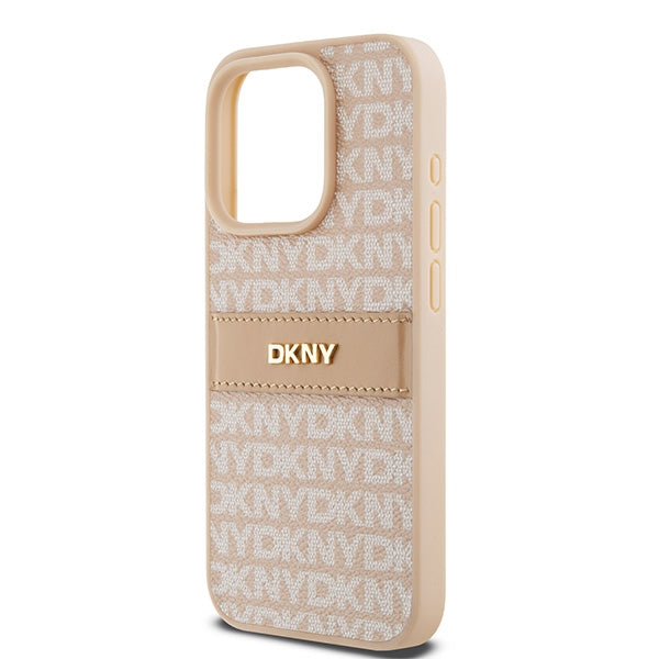 DKNY eko odos dėklas iPhone 15 Pro – rožinis