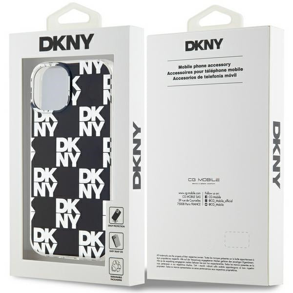 DKNY dėklas iPhone 15 Plus / 14 Plus – juodas