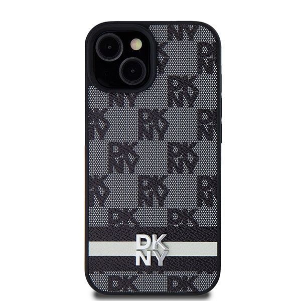 DKNY dėklas iPhone 15 Plus / 14 Plus – juodas