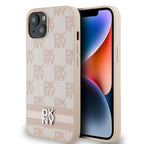 DKNY dėklas iPhone 15 Plus / 14 Plus – rožinis