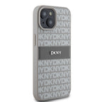 DKNY dėklas iPhone 15 Plus / 14 Plus – smėlinis