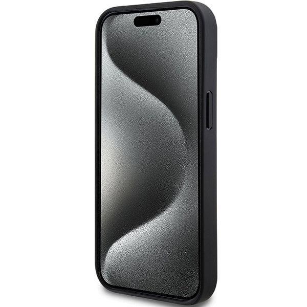 DKNY dėklas iPhone 15 Plus/14 Plus – juodas