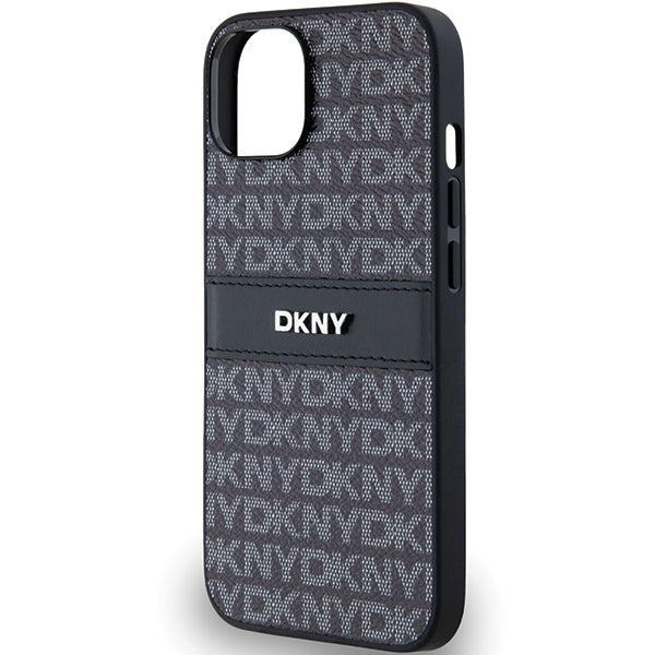 DKNY dėklas iPhone 15 Plus/14 Plus – juodas