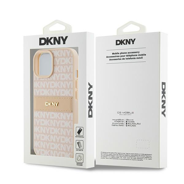 DKNY eko odos dėklas iPhone 15 Plus/14 Plus – rožinis
