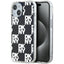 DKNY IML Checkered Mono Pattern dėklas iPhone 15/14/13 – juodas -- iPhone 15