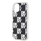 DKNY IML Checkered Mono Pattern dėklas iPhone 15/14/13 – juodas -- iPhone 15